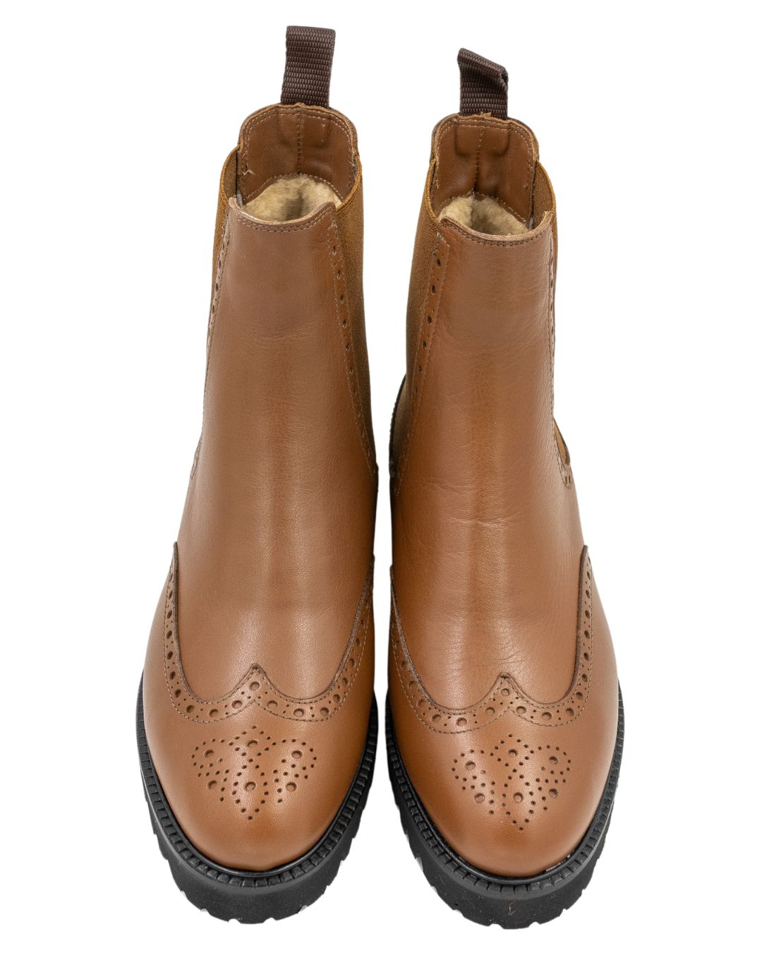 SHOOTINGSCHUH Caramello Budapester Stiefelette gefüttert 41