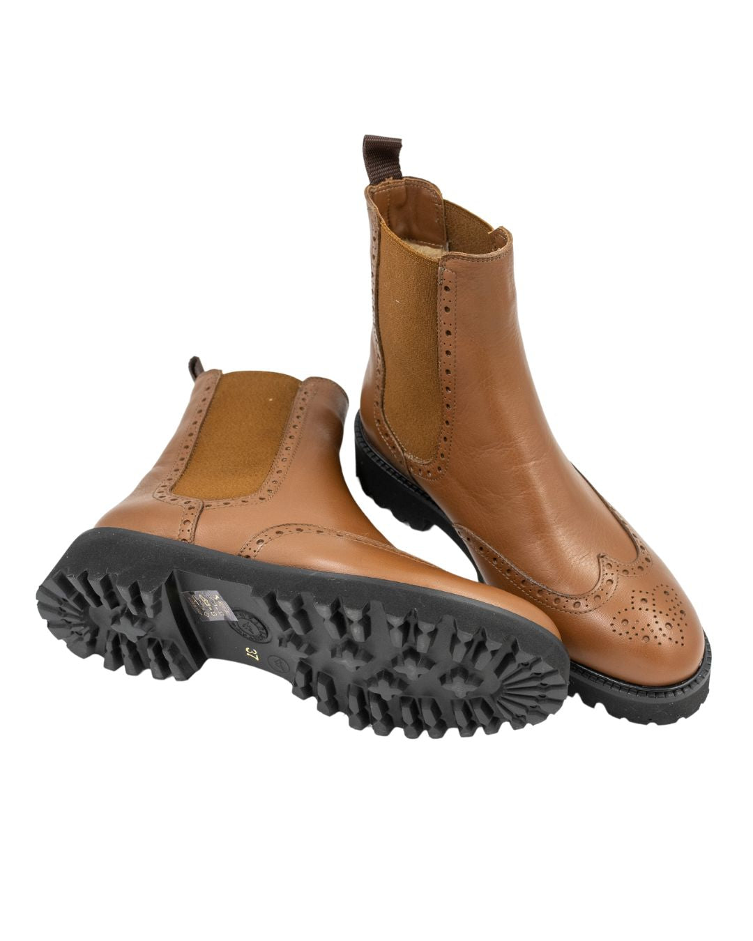 SHOOTINGSCHUH Caramello Budapester Stiefelette gefüttert 41