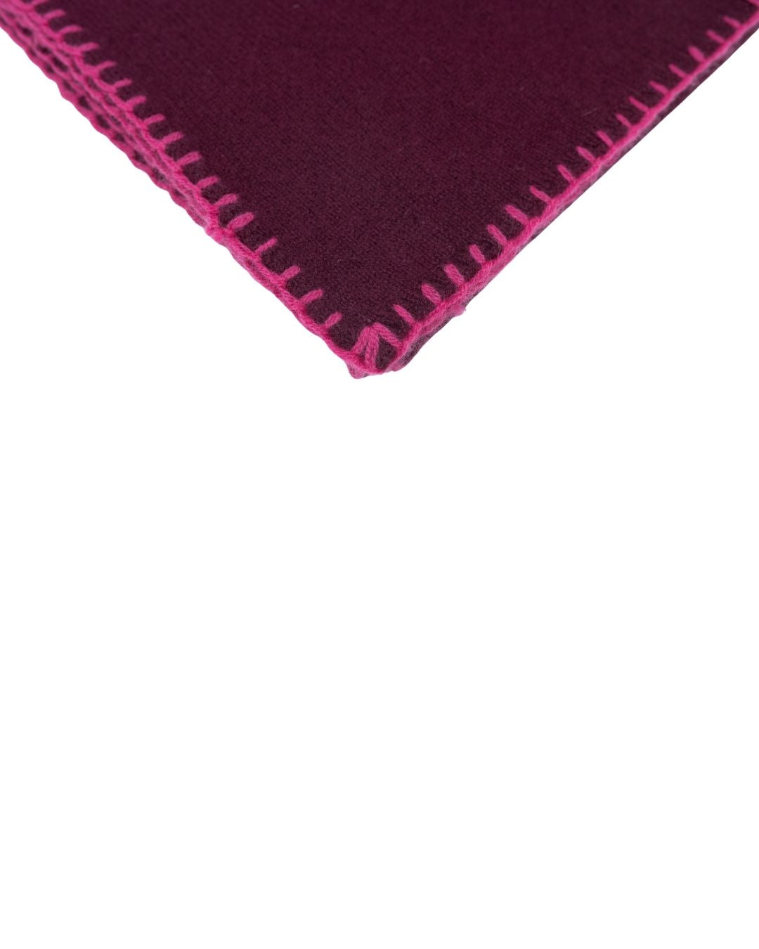 Cashmere Schal Aubergine-Jam on Toast