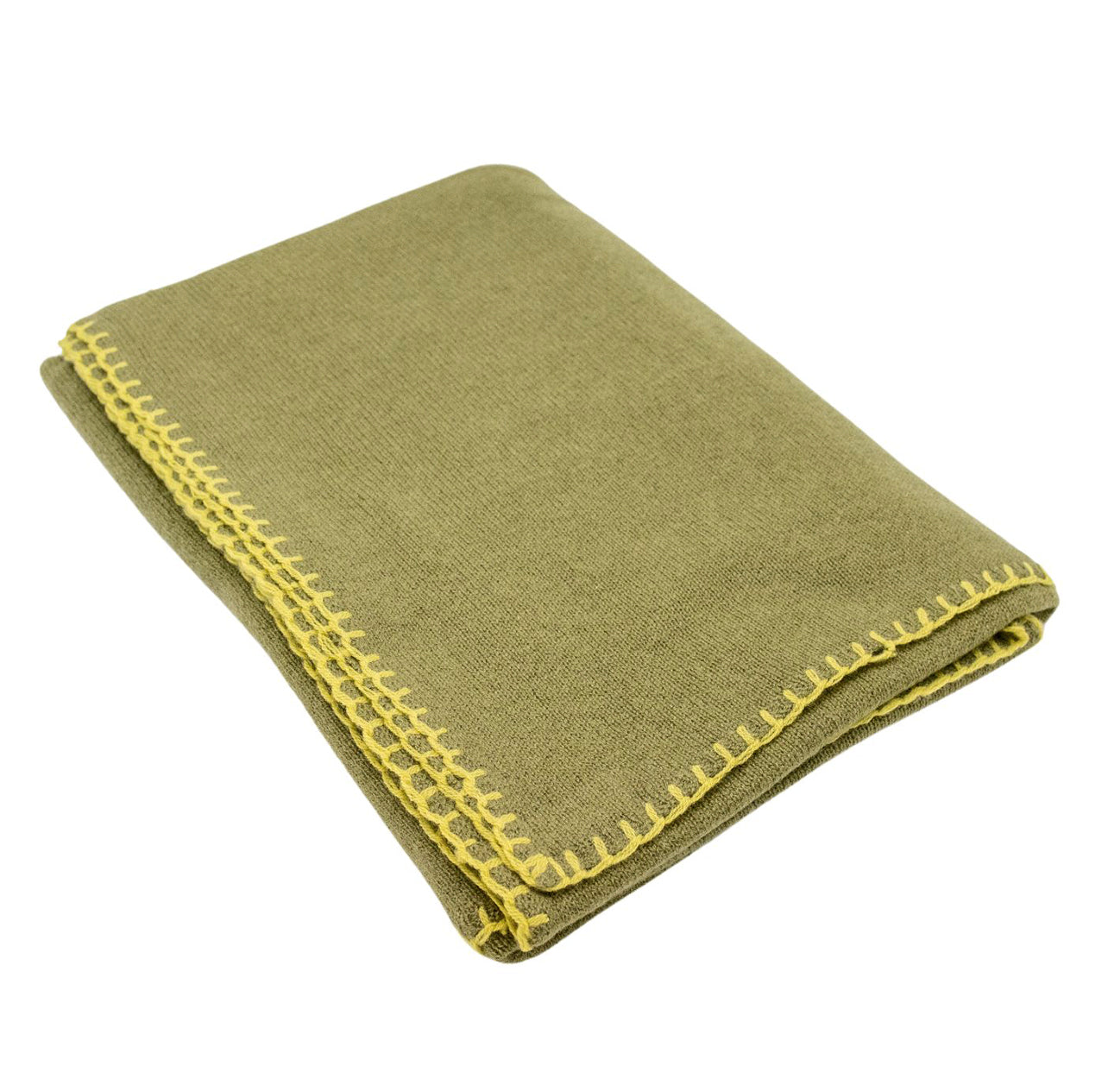 Cashmere Schal Khaki - Golden Green