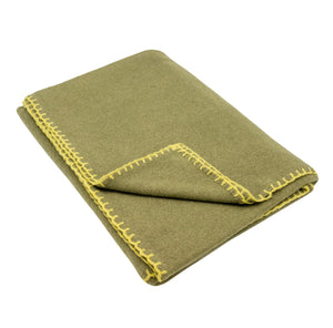 Cashmere Schal Khaki - Golden Green