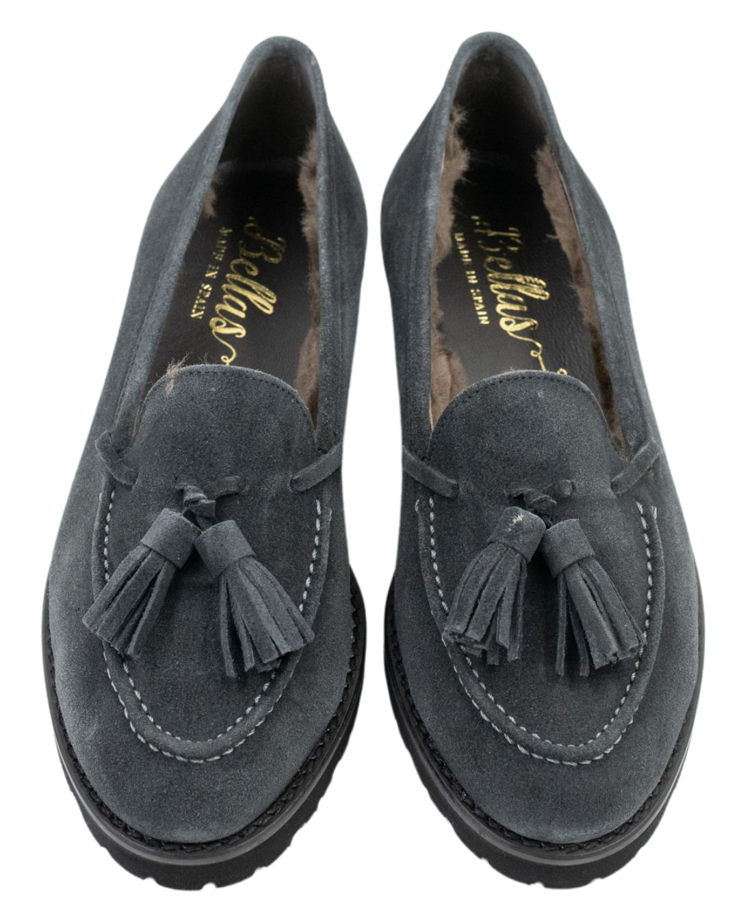 Charcoal London Tasselloafer gefüttert