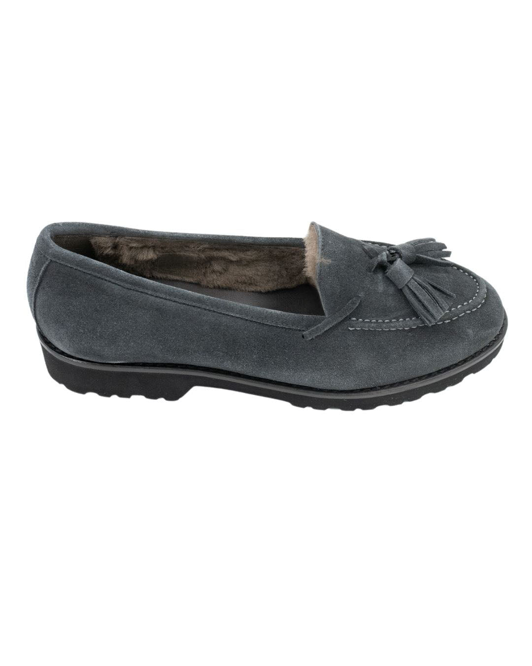 Charcoal London Tasselloafer gefüttert