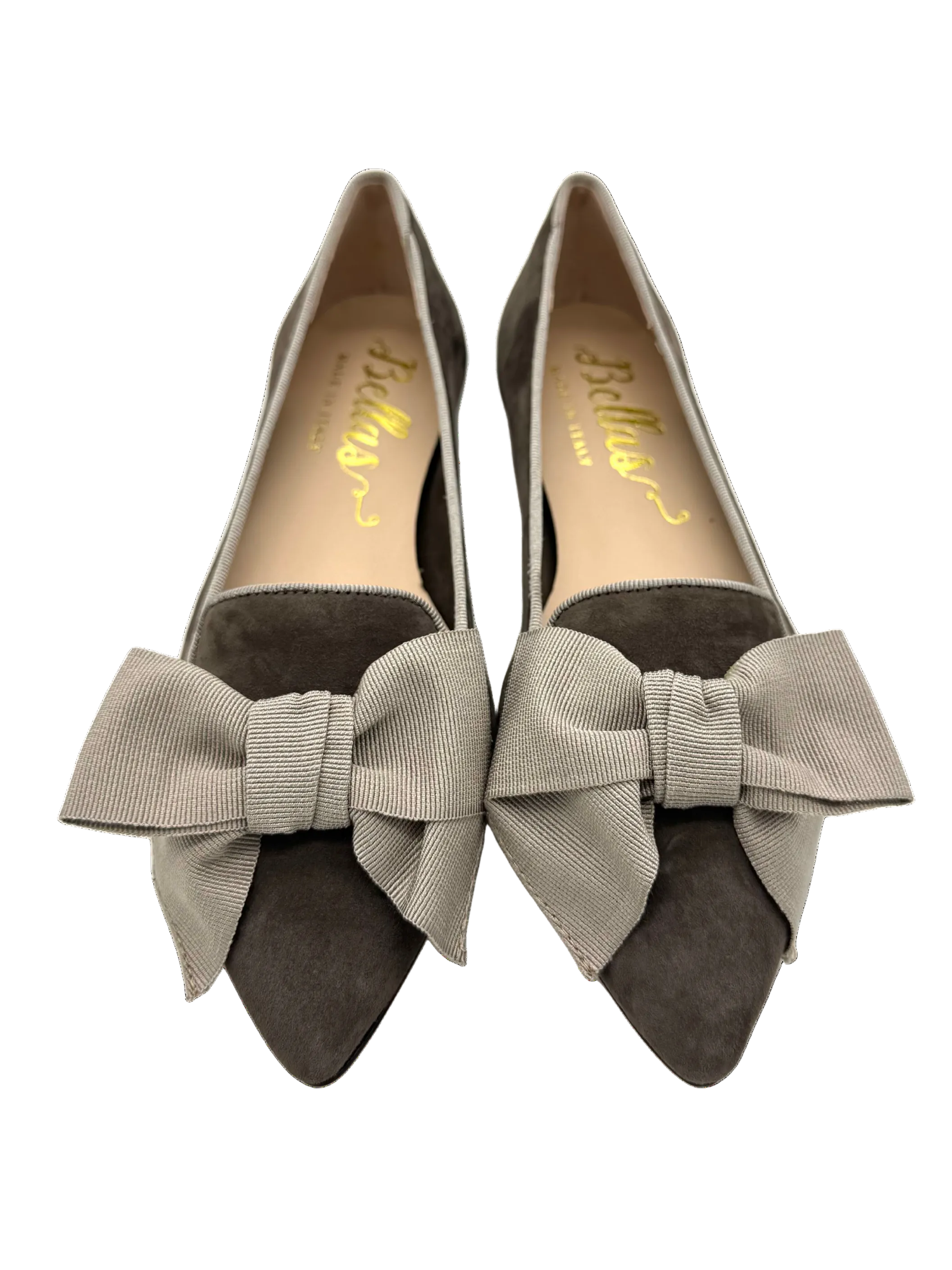Tortora-Cenere Schleifenloafer Pointy
