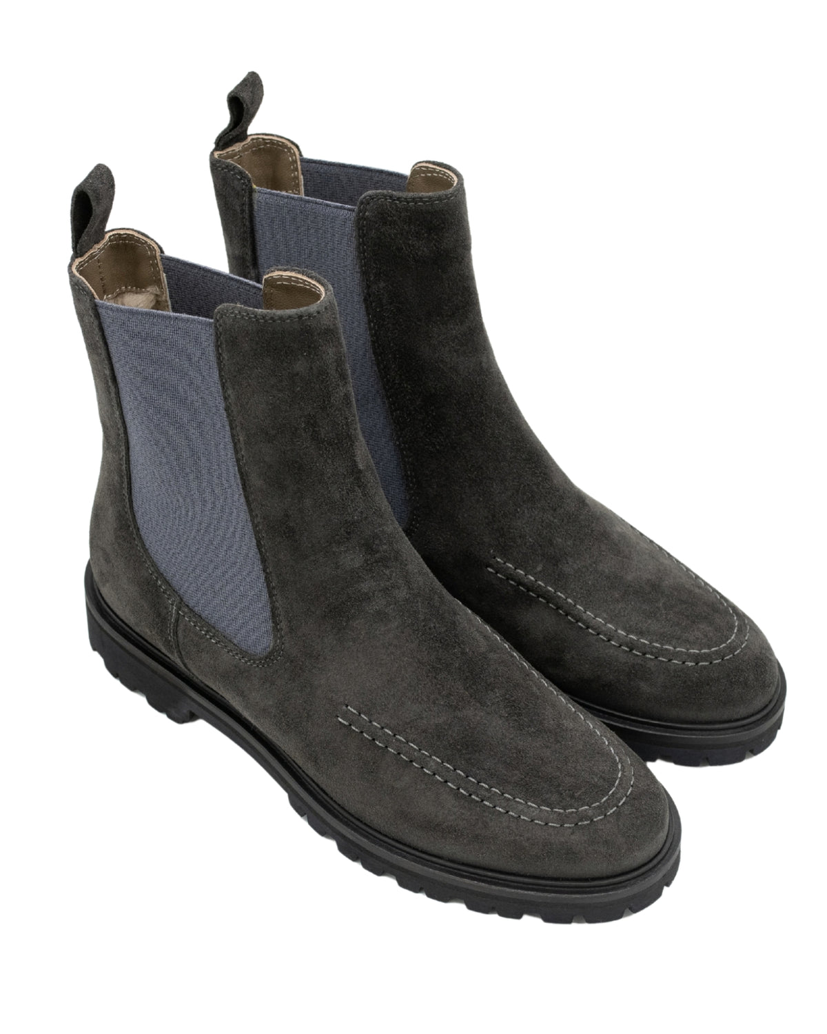 Ematite-Smoke Chelseaboots gefüttert
