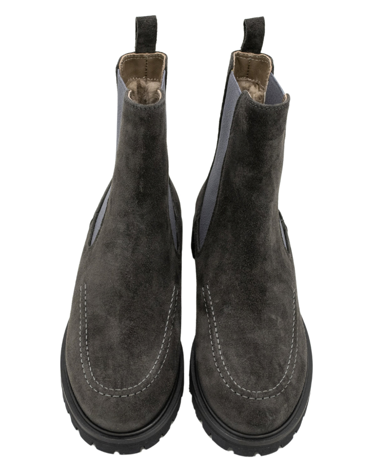Ematite-Smoke Chelseaboots gefüttert