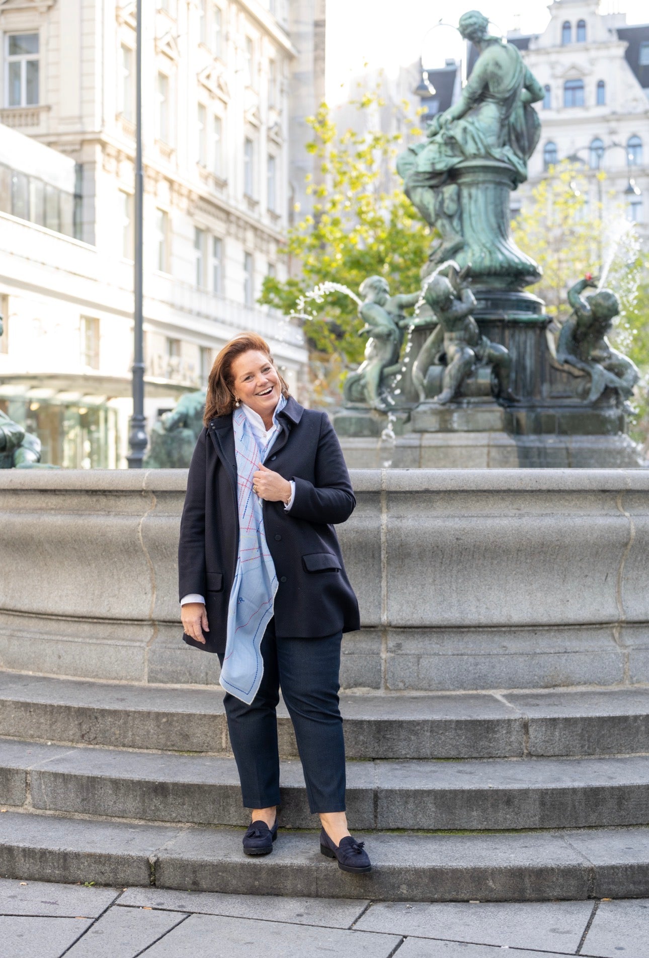 Navy London Tasselloafer gefüttert