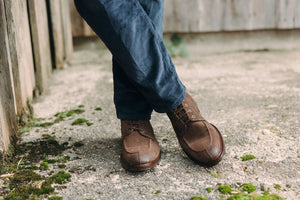 MEN Schnürboots Suede Brown