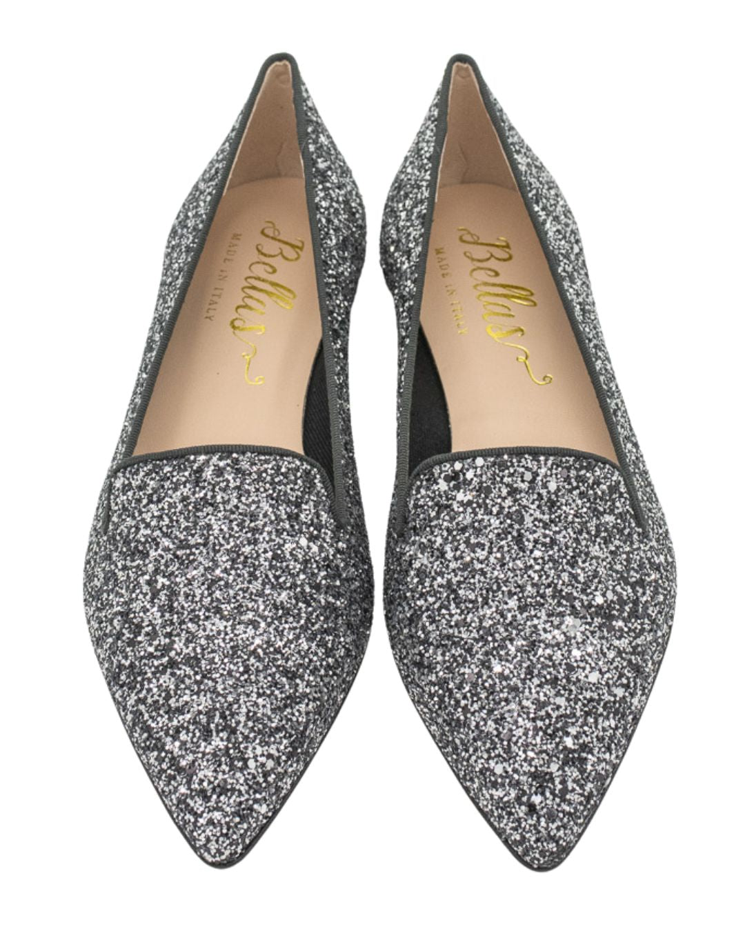 Ferro Fumo Glitter Pointy Loafer