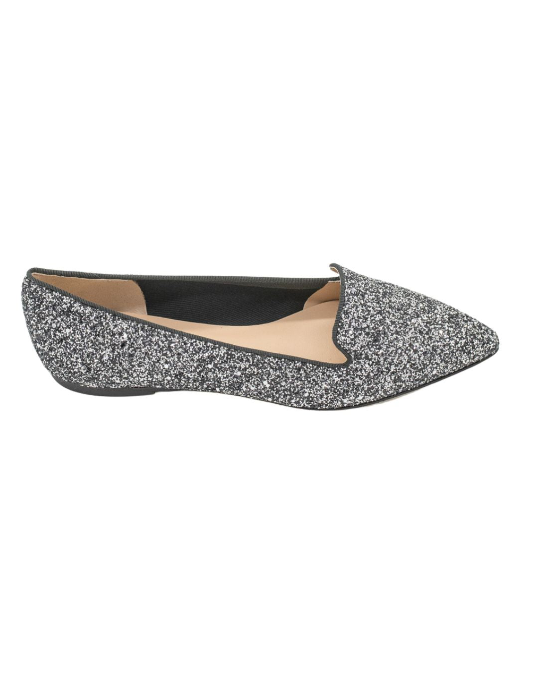 Ferro Fumo Glitter Pointy Loafer