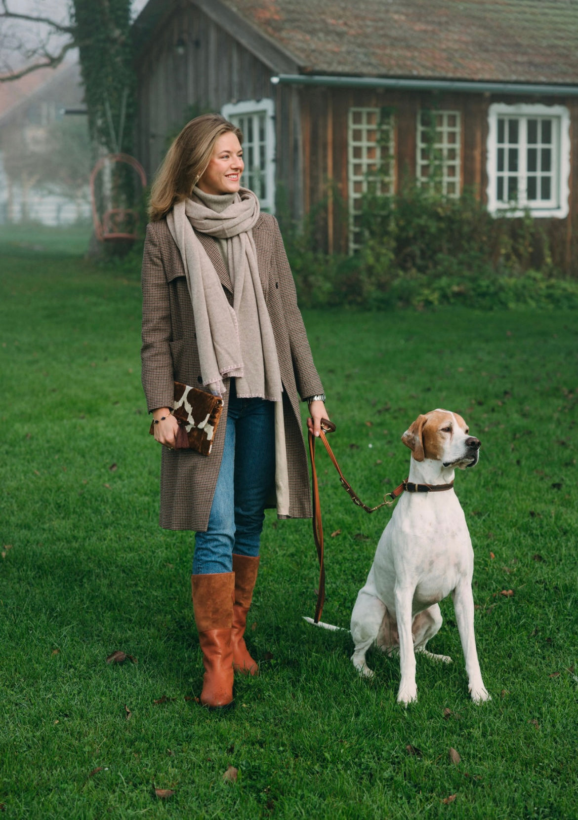 Cashmere Schal Deep Sand - Cradle Pink