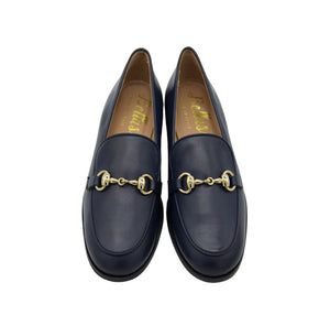 Pennyloafer Gange Navy Horsebit