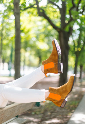 Cognac - Orange Chelseaboot