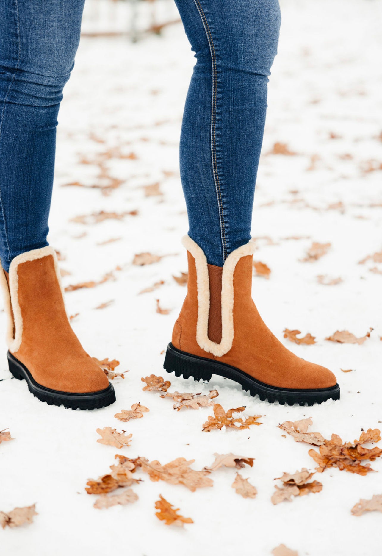 Chelseaboots Terra mit Lammfell gefüttert