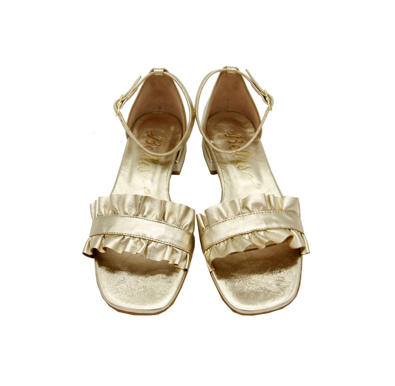 Sandalen Ruffles gold