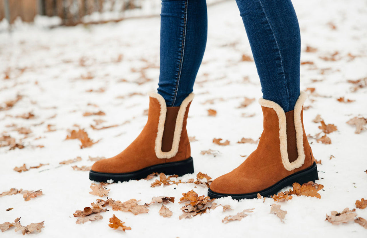 Chelseaboots Terra mit Lammfell gefüttert