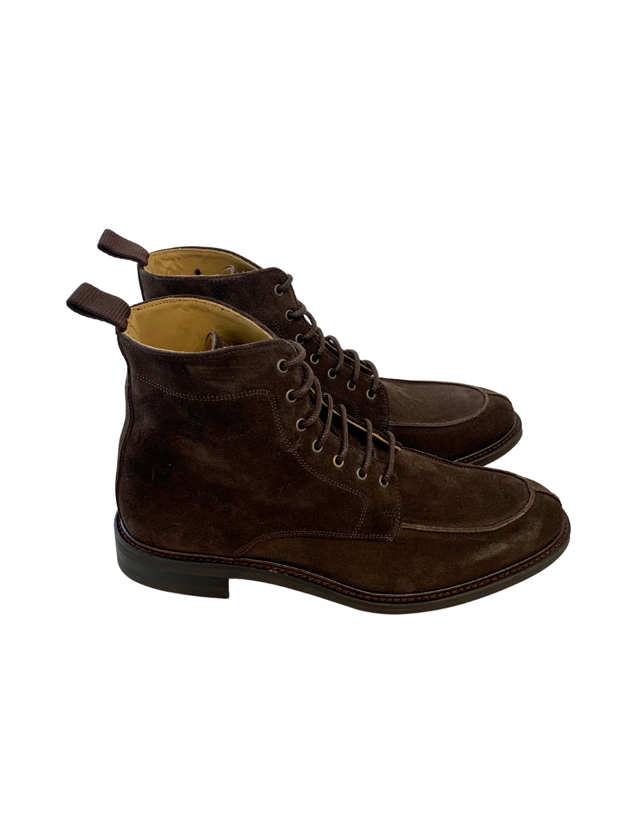 Men Shootingschuh Schnürboots Suede Brown