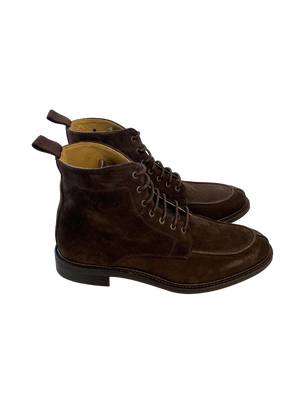 Men Shootingschuh Schnürboots Suede Brown