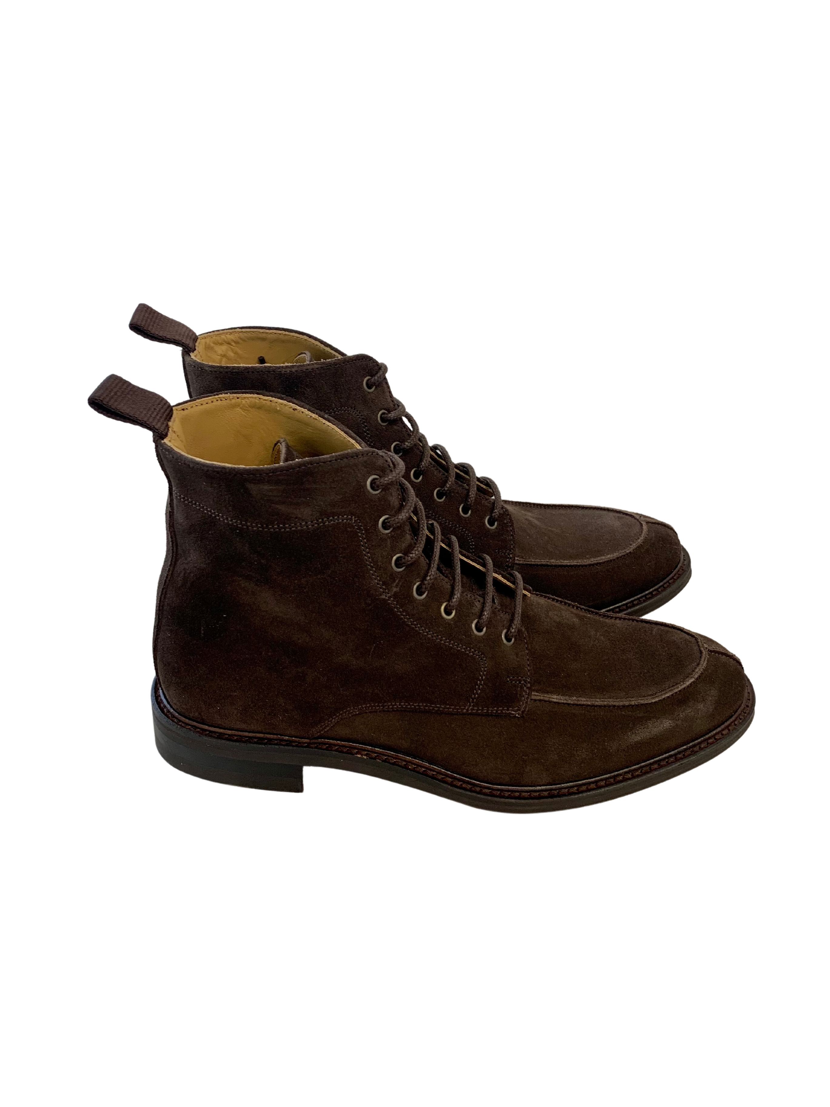 Herren Schnürboots Suede Brown