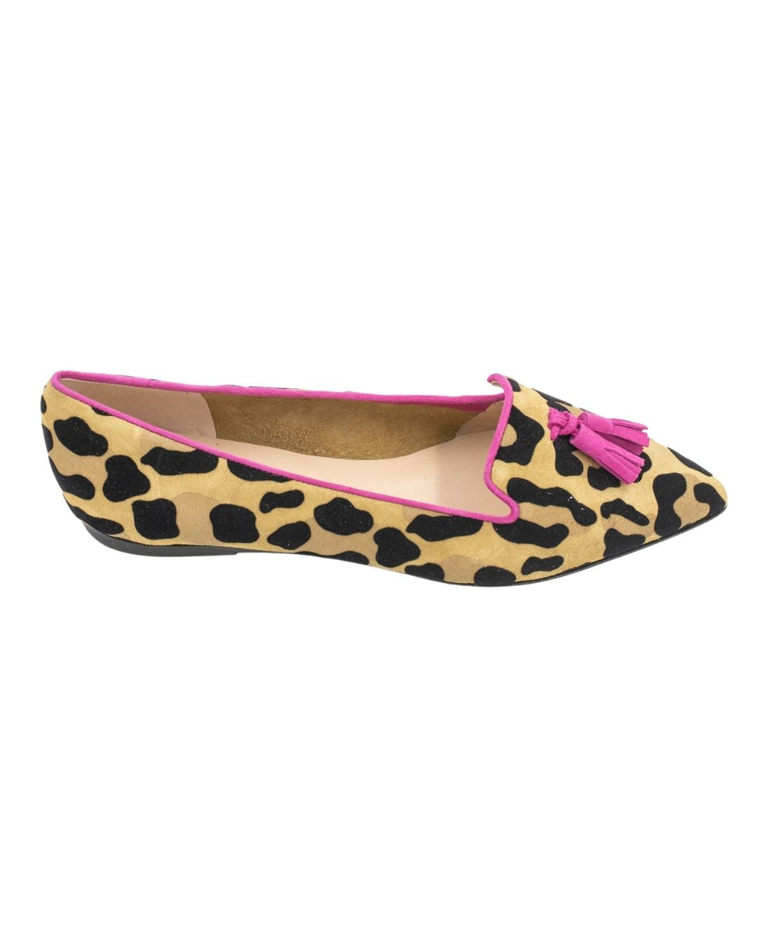Leo Orlando-Hot Pink Tasselloafer Pointy (kurzer Tassel)