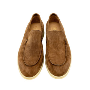 MEN Yachtslipper Camoscio Noce