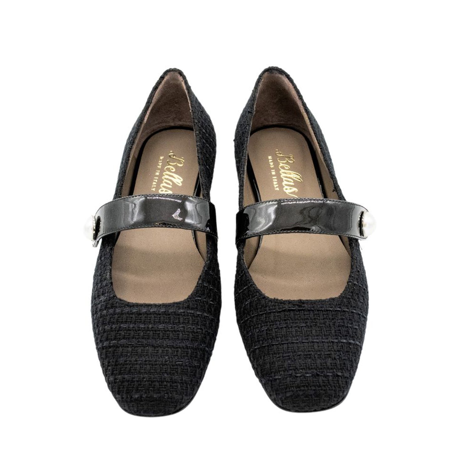 Mary Jane Tweed Nero