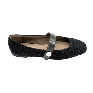 Mary Jane Tweed Nero