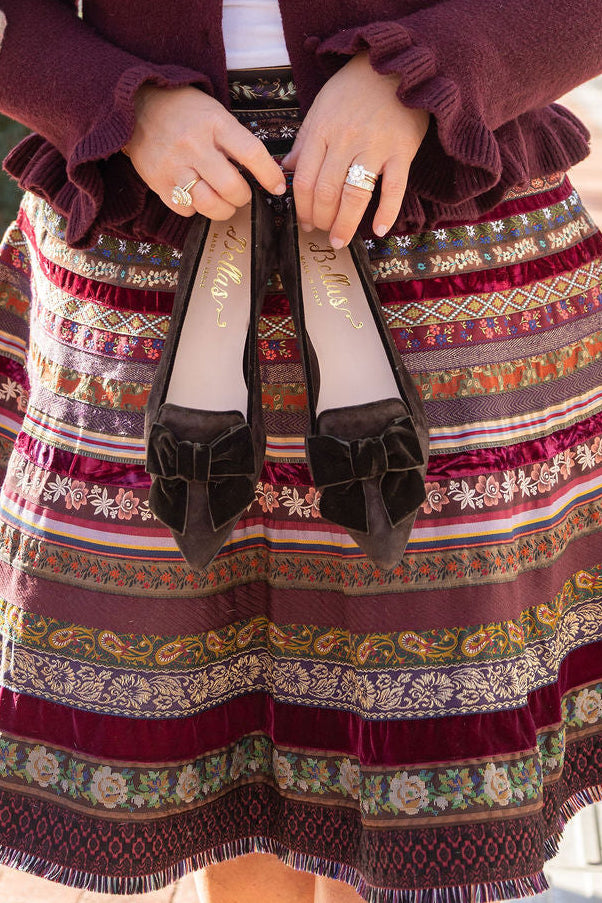 T.Moro-Dark Brown Schleifenloafer Pointy