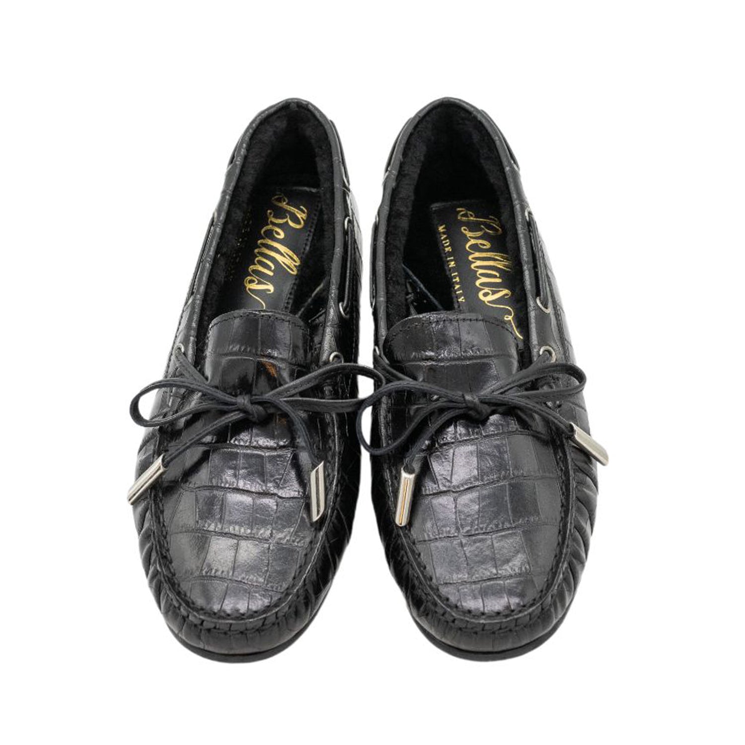 Moccasin Cocco Nero lined