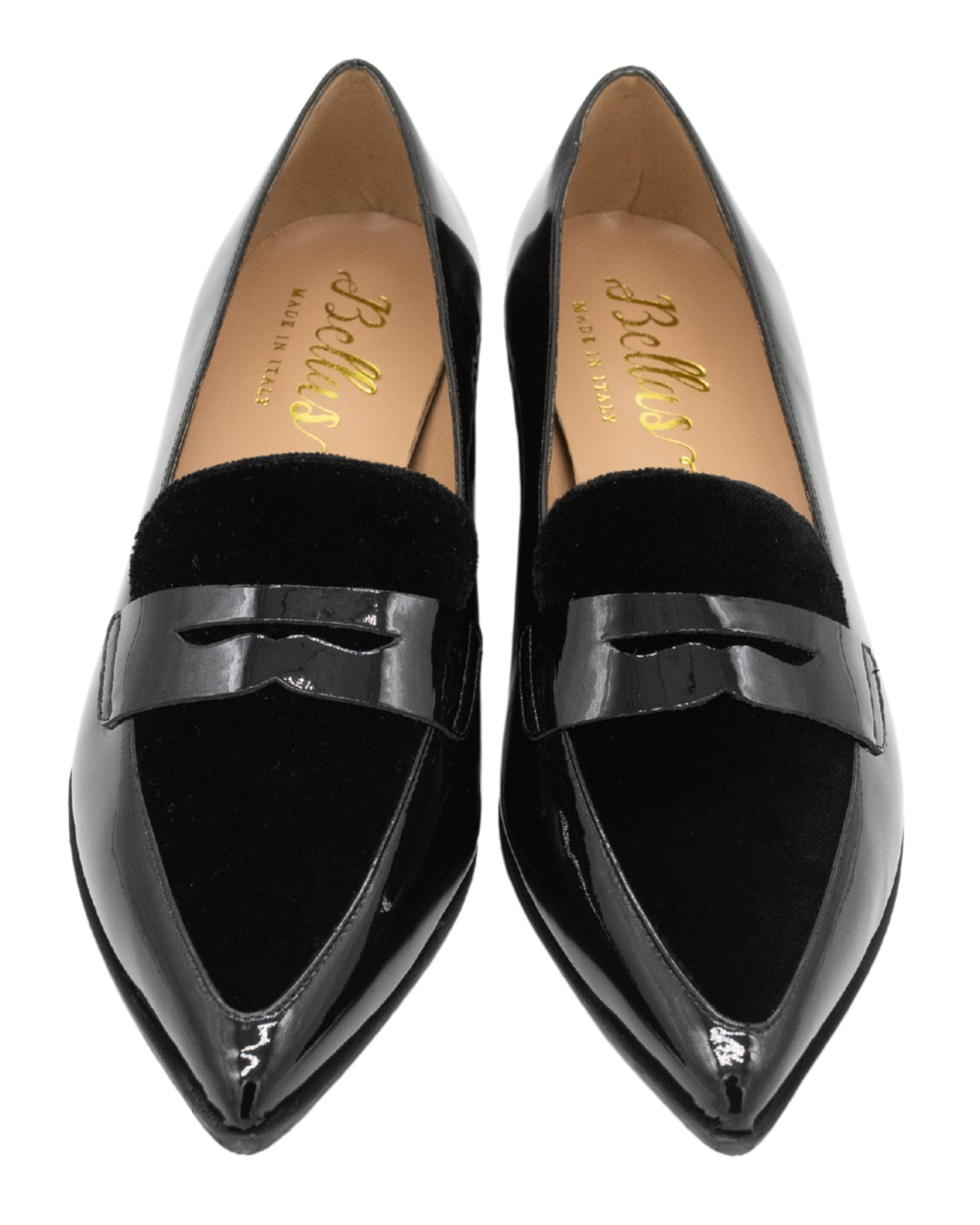 Nero Lack Velvet Pointy