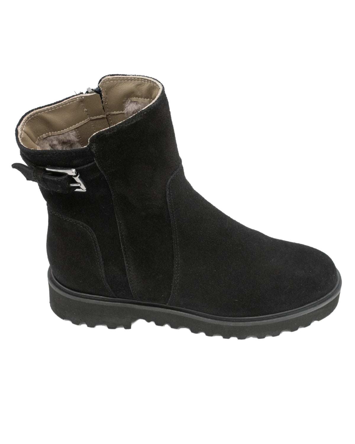 Nero Zip Stiefelette gefüttert
