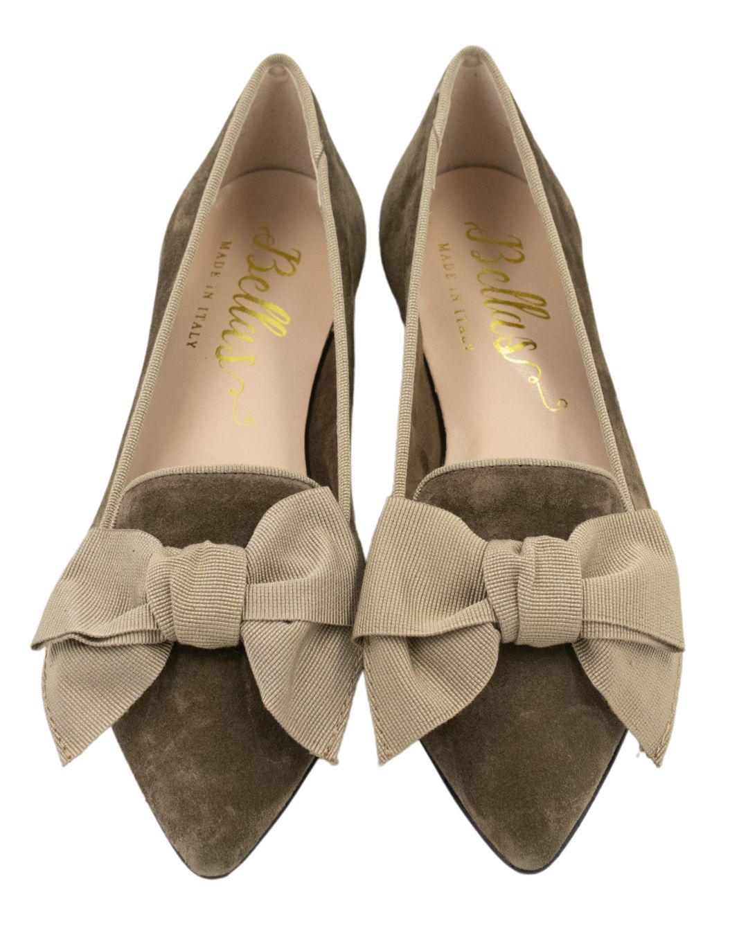 Oliva-Tortora Schleifenloafer Pointy