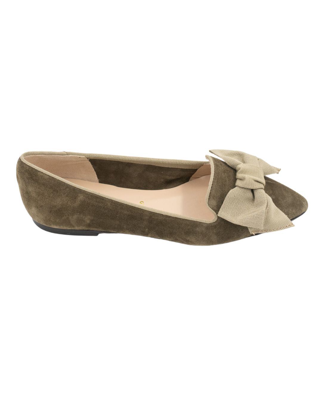 Oliva-Tortora Schleifenloafer Pointy