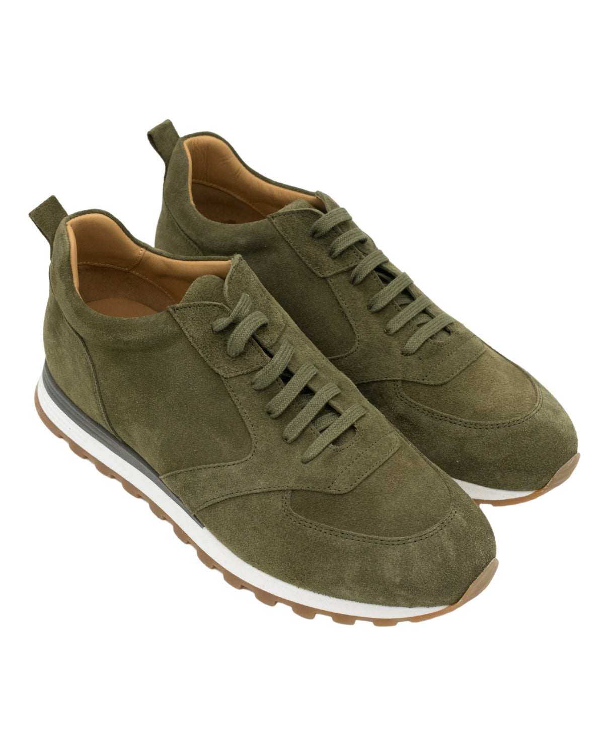 Olive Sport Sneaker Herren