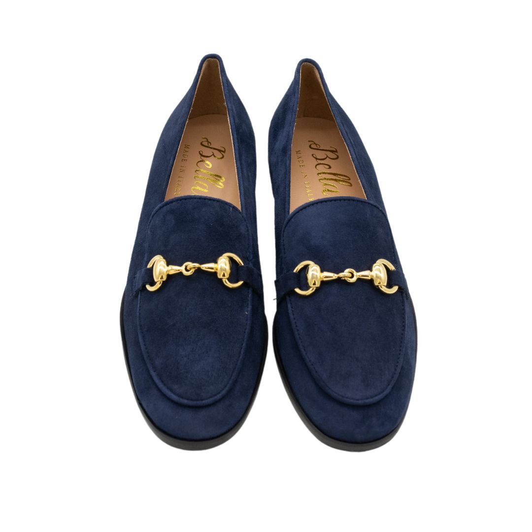 Pennyloafer Blu Horsebit