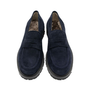 Pennyloafer Blu gefüttert