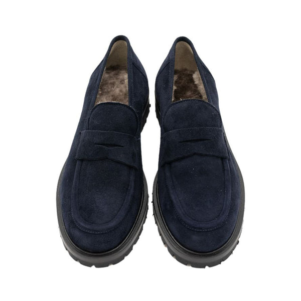 Pennyloafer Blu gefüttert