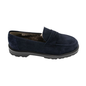 Pennyloafer Blu gefüttert