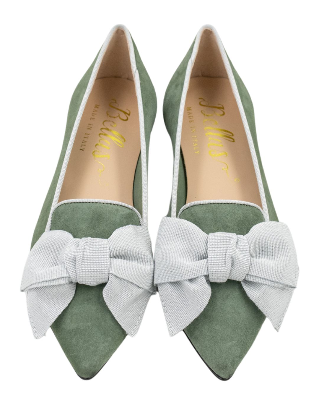 Sage - Perla Schleifenloafer Pointy