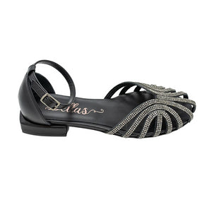 Sandalen Glitzer Black