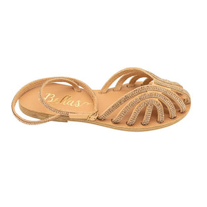 Sandalen Glitzer Rosé-Gold