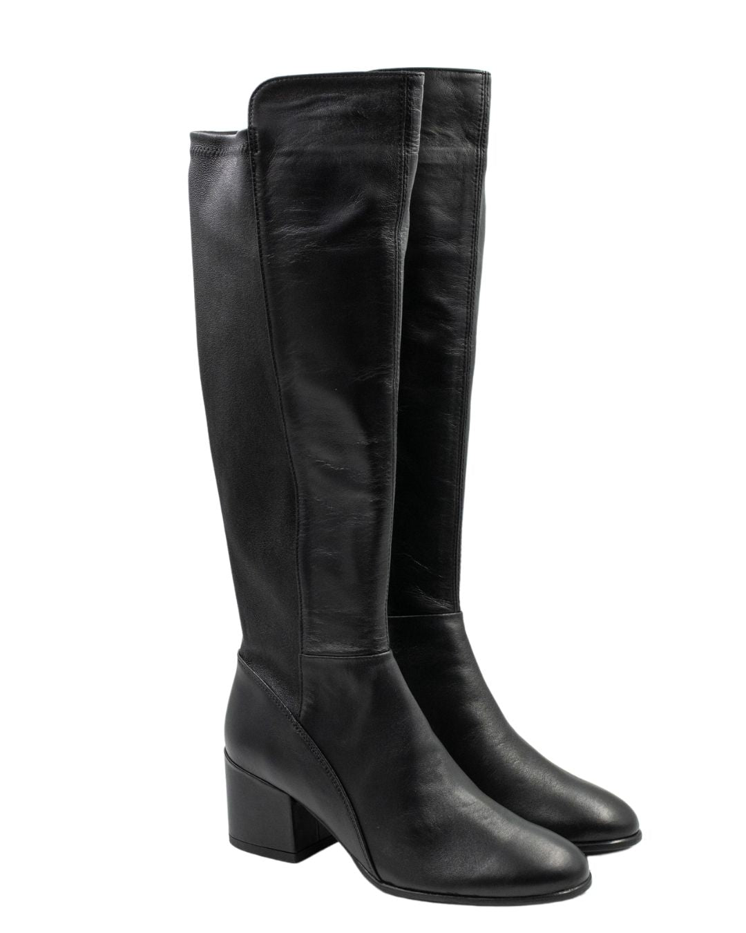 Stiefel Nappa Nero ungefüttert