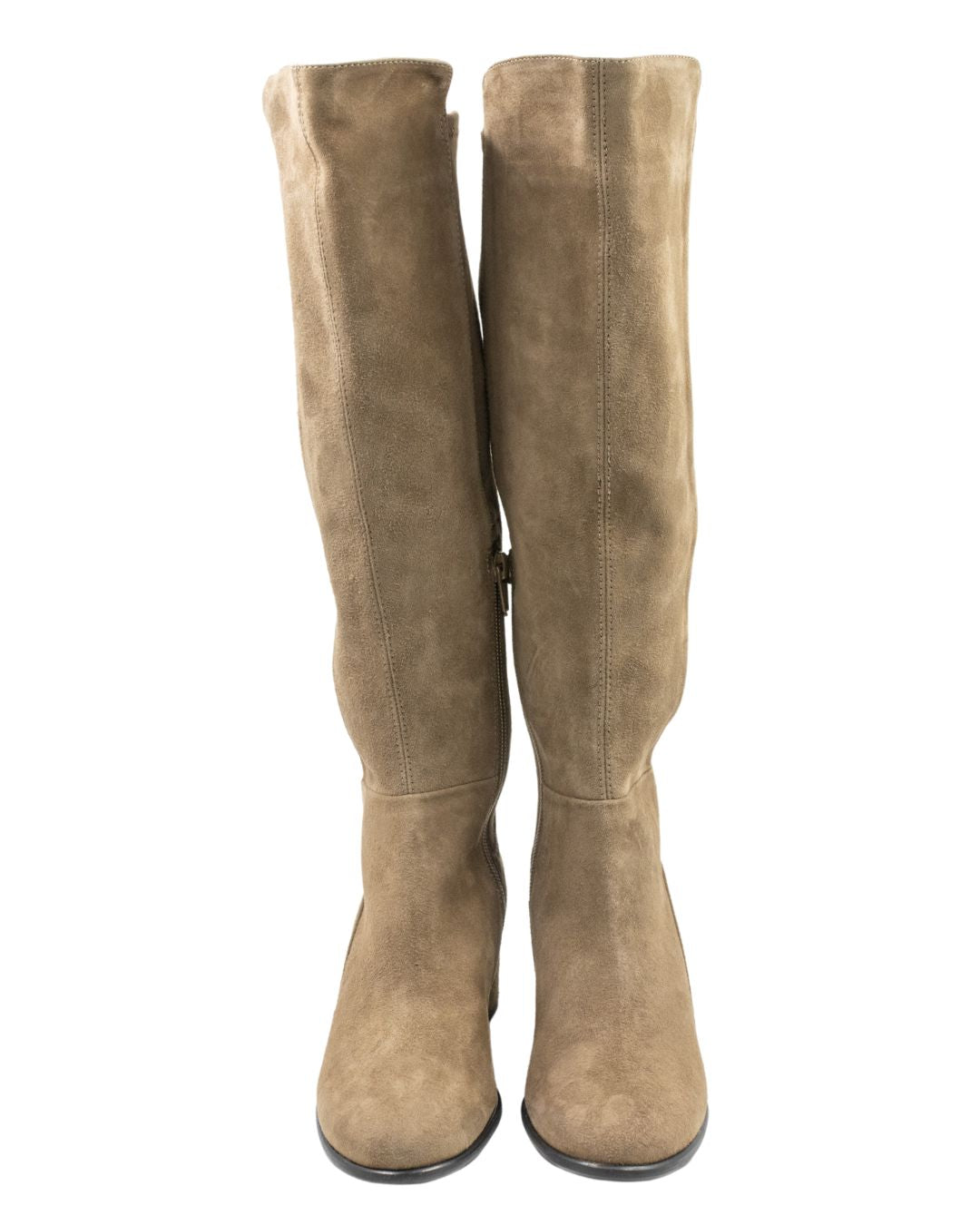 Stiefel Taupe ungefüttert