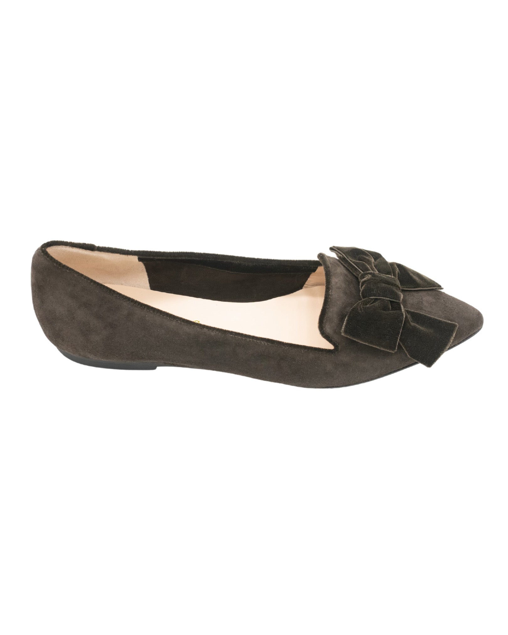 T.Moro-Dark Brown Schleifenloafer Pointy