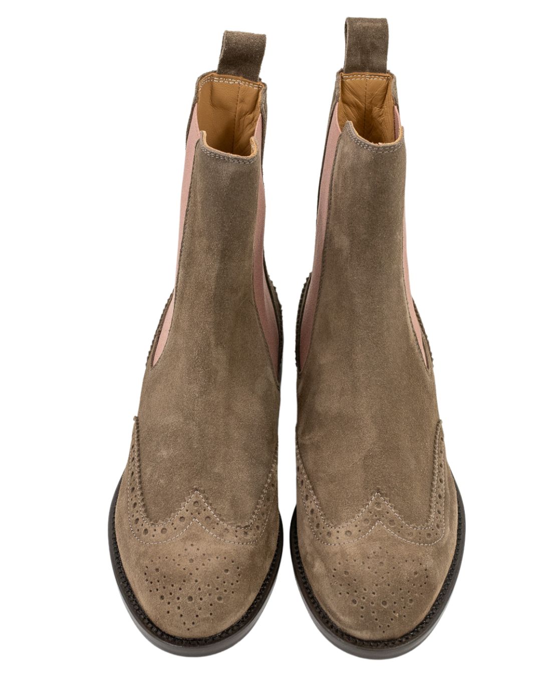 Taupe-Rose Budapester Chelseaboots