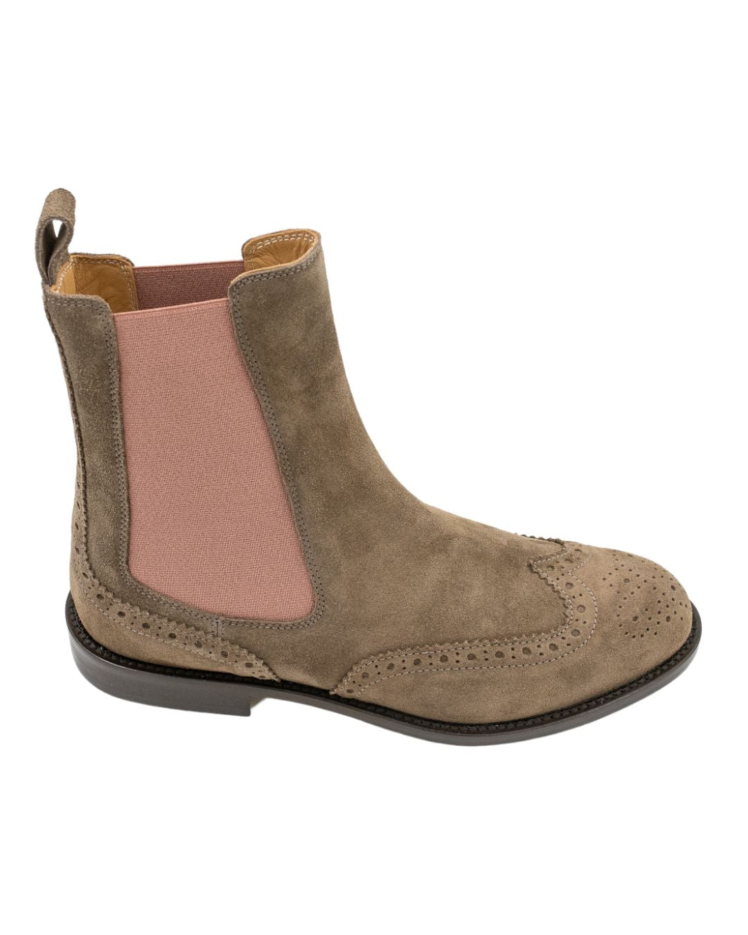 Taupe-Rose Budapester Chelseaboots