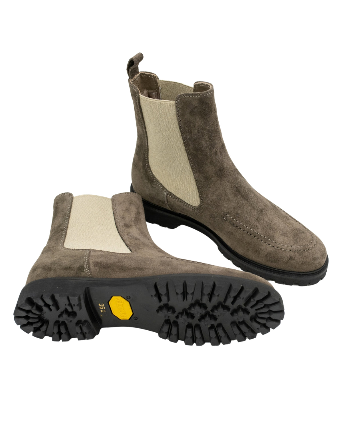 SHOOTINGSCHUH Taupe-Sand Chelseaboots gefüttert 41