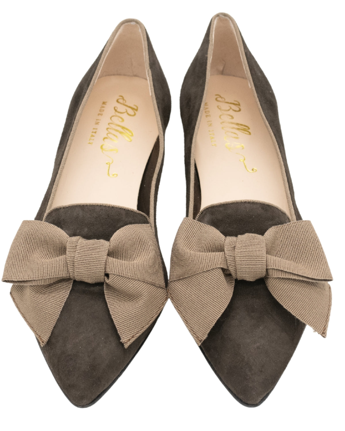 Tortora-Cenere Schleifenloafer Pointy