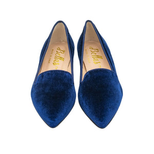 Velvet Navy Pointy