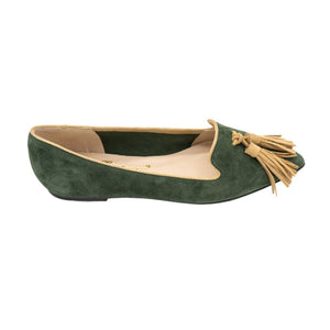 Verde - Legno Pointy (Lange Tassel)